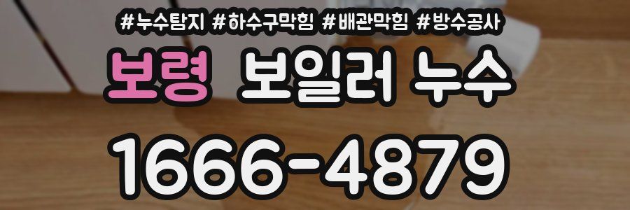 보령 보일러 누수