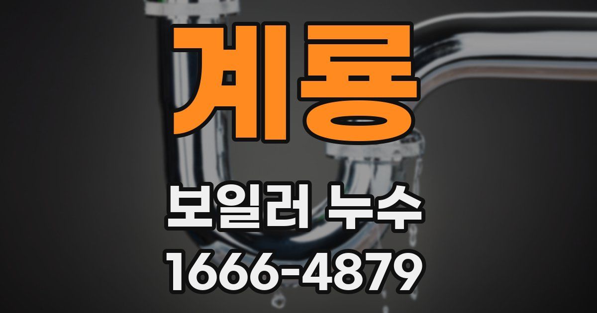 계룡 보일러 누수