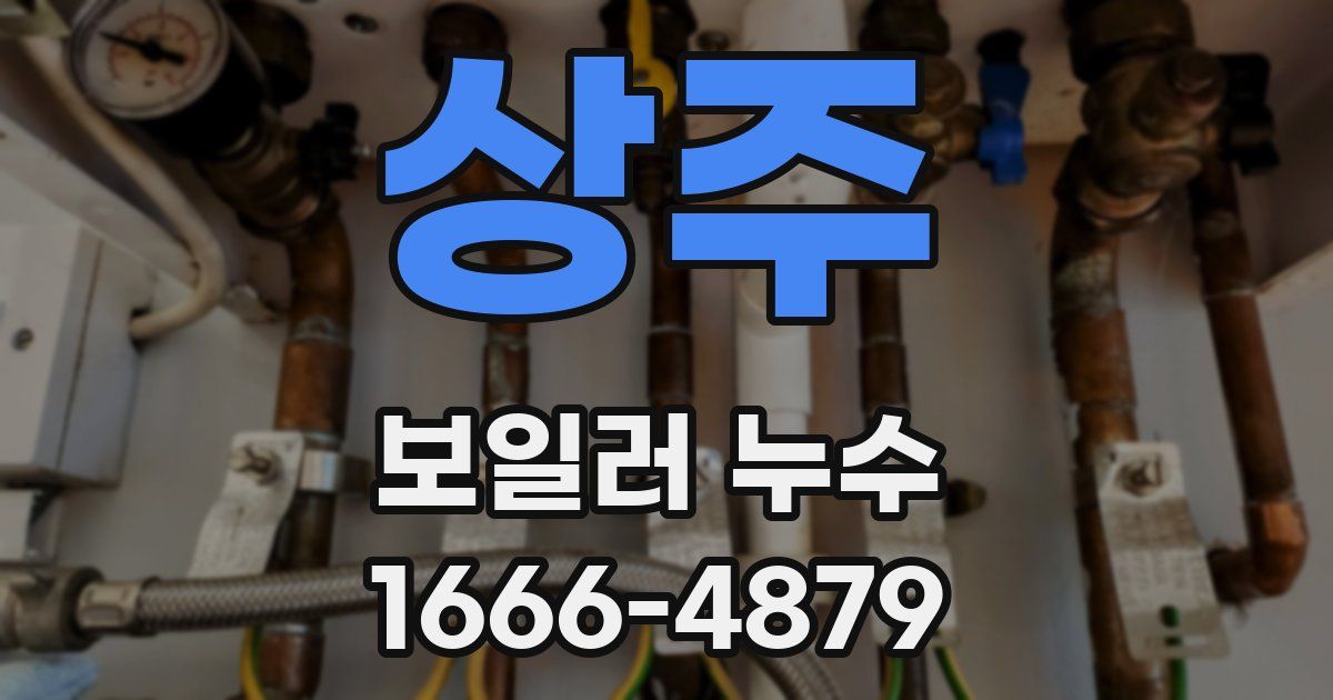 상주 보일러 누수