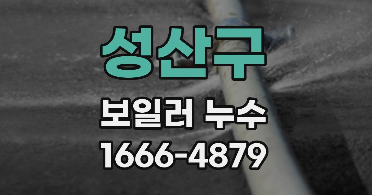 성산구 보일러 누수