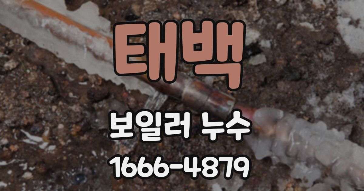 태백 보일러 누수
