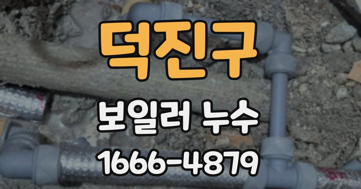 덕진구 보일러 누수