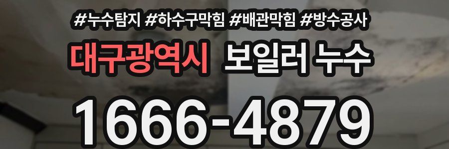 대구광역시 보일러 누수