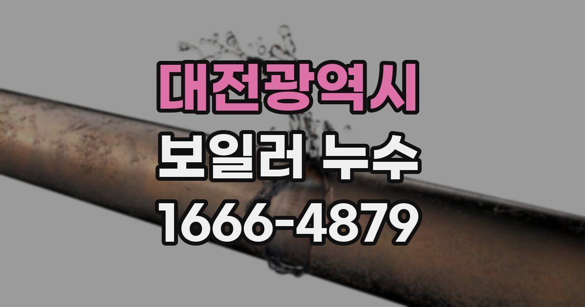 대전광역시 보일러 누수