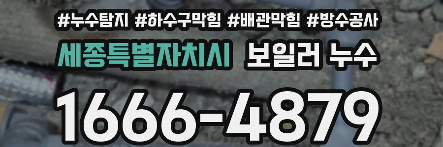 세종특별자치시 보일러 누수
