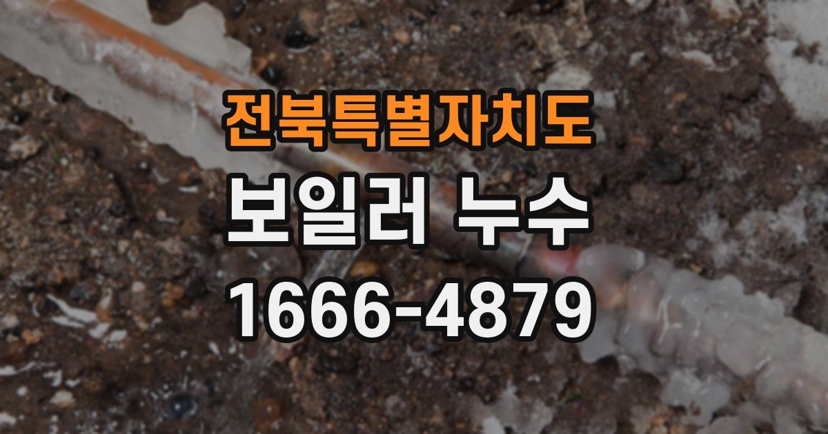 전북특별자치도 보일러 누수