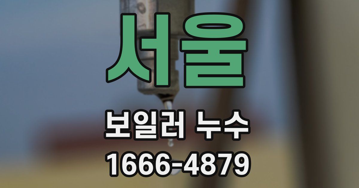 서울 보일러 누수