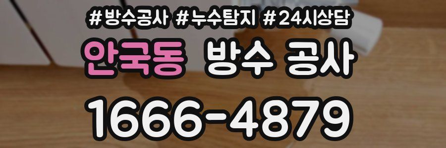 안국동 방수 공사