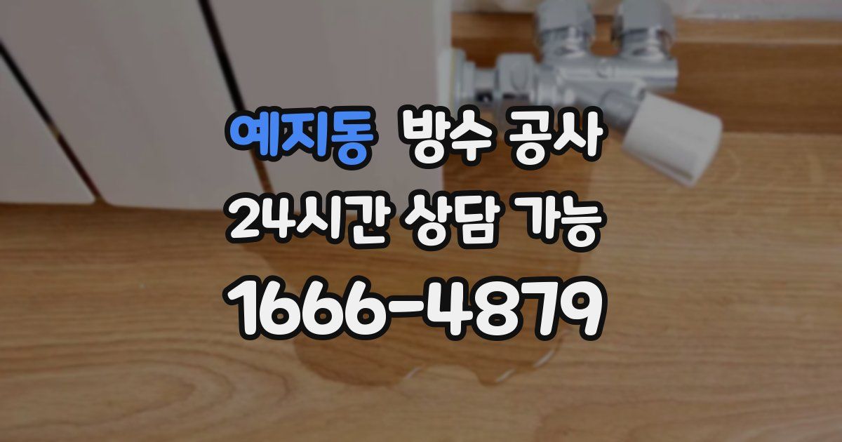 예지동 누수탐지