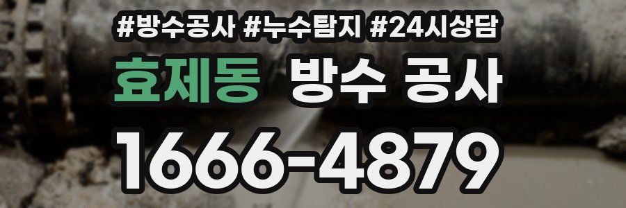 효제동 방수 공사