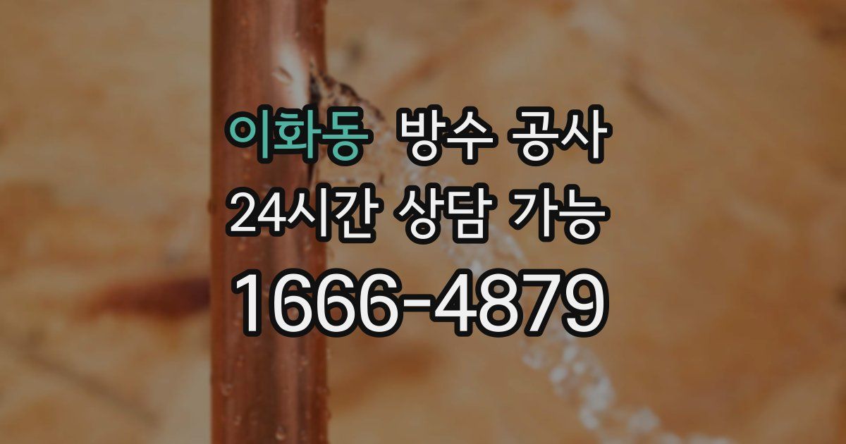 이화동 누수탐지