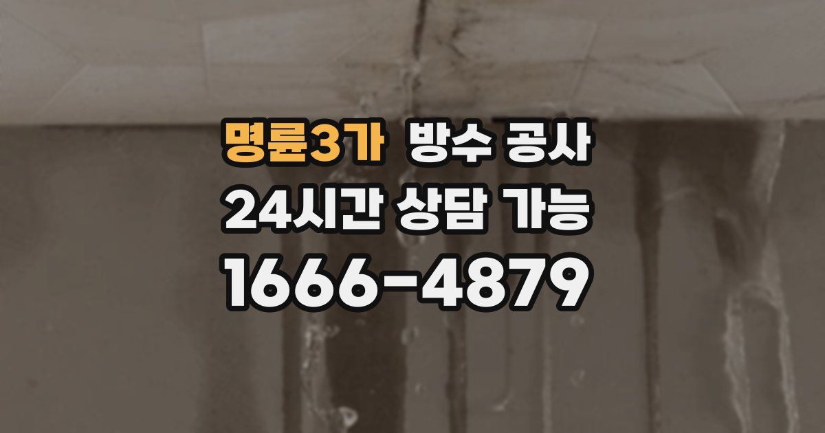 명륜3가 누수탐지