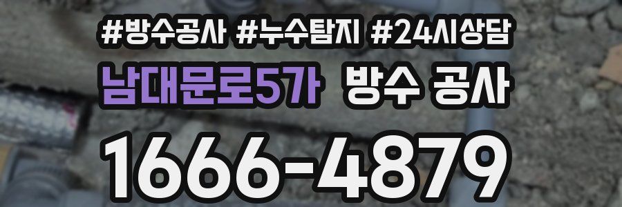 남대문로5가 방수 공사