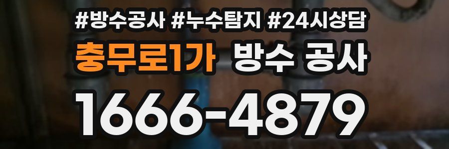 충무로1가 방수 공사