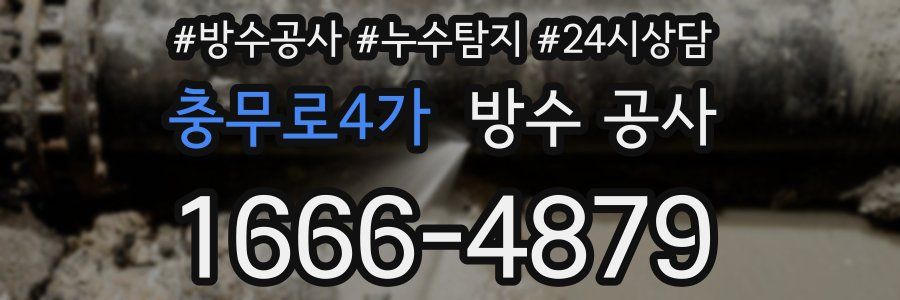 충무로4가 방수 공사