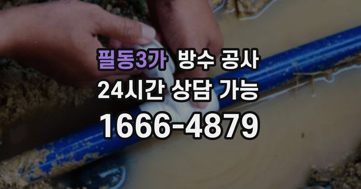 필동3가 누수탐지