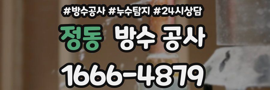 정동 방수 공사
