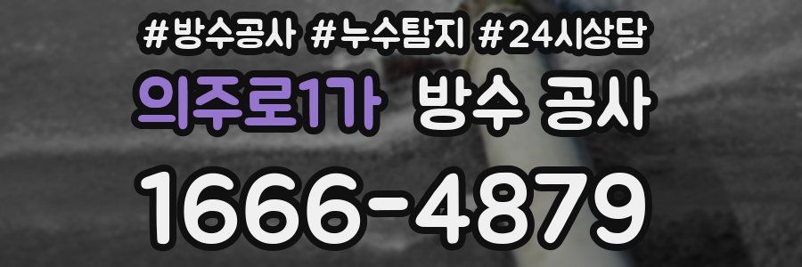 의주로1가 방수 공사