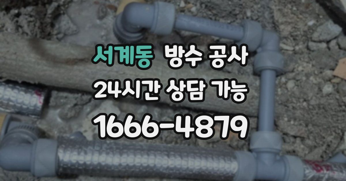 서계동 누수탐지