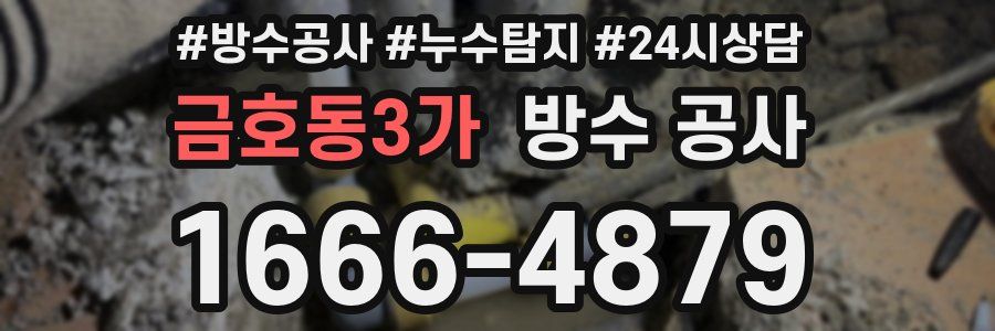 금호동3가 방수 공사