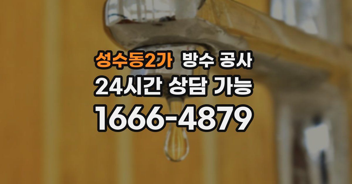 성수동2가 누수탐지