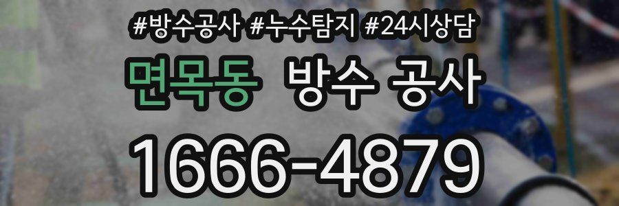 면목동 방수 공사