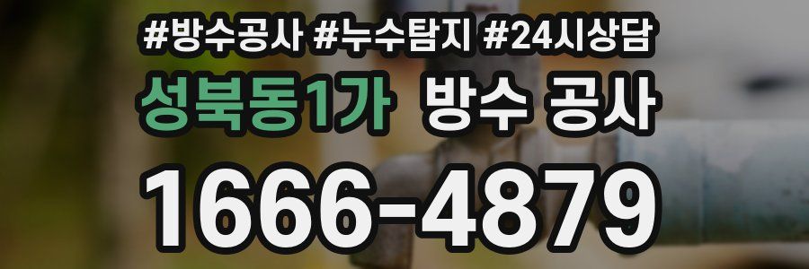 성북동1가 방수 공사