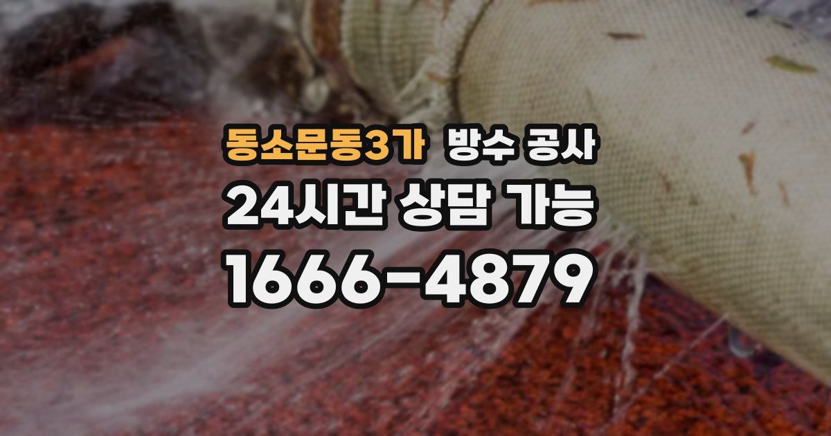 동소문동3가 누수탐지