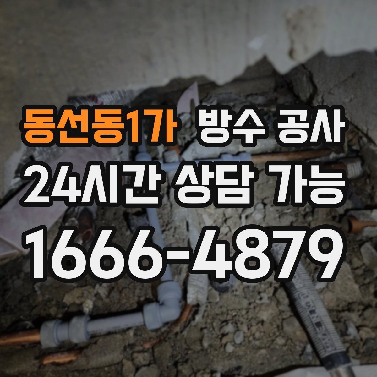 동선동1가 방수 공사 테라스 배수구 주변 백화가 보이면