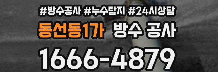 동선동1가 방수 공사