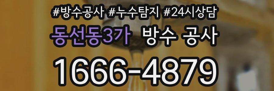 동선동3가 방수 공사