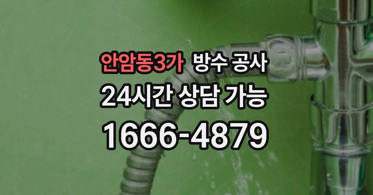 안암동3가 누수탐지