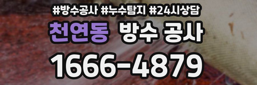 천연동 방수 공사