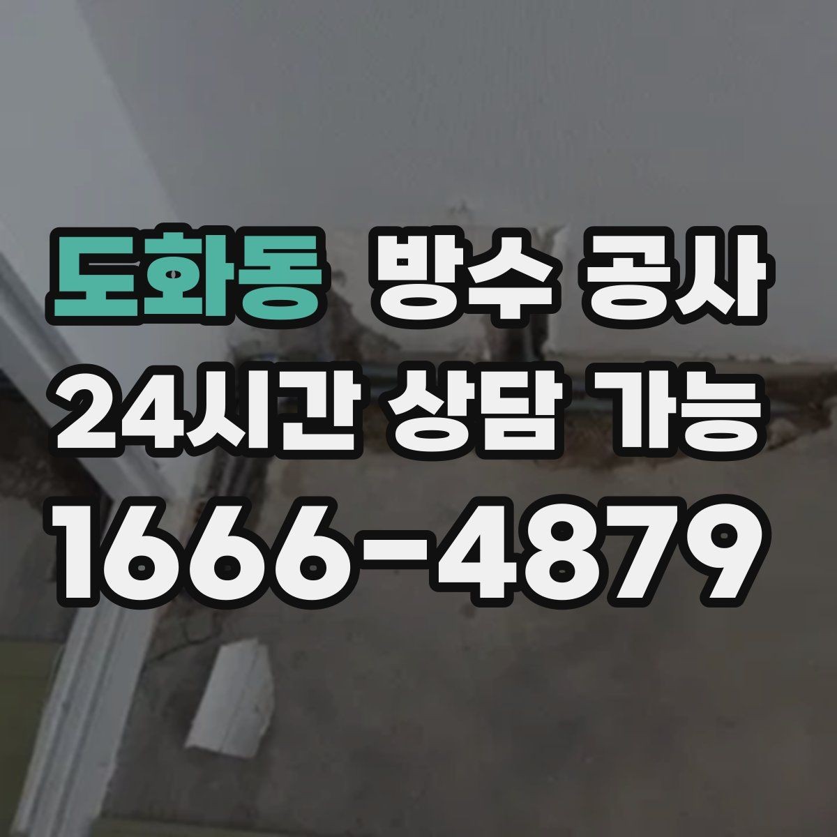 도화동 방수 공사 창고 누수로 곰팡이가 생길 때