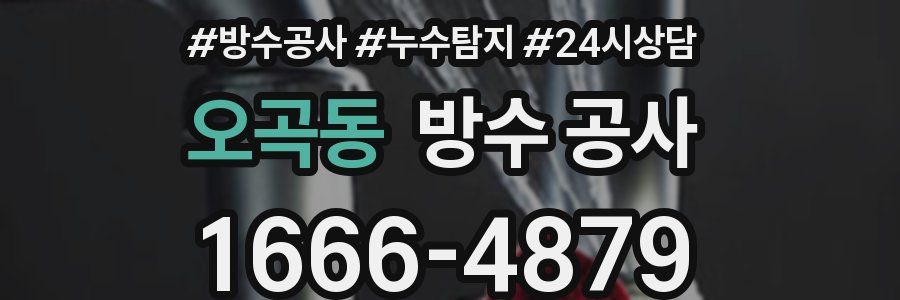 오곡동 방수 공사