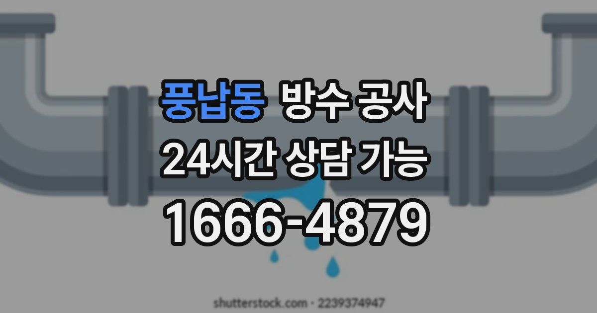 풍납동 누수탐지