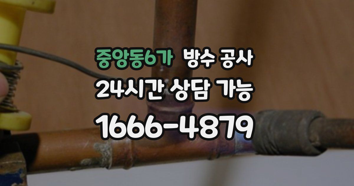 중앙동6가 누수탐지