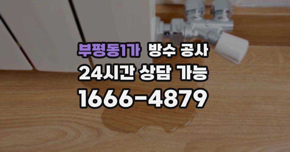 부평동1가 누수탐지