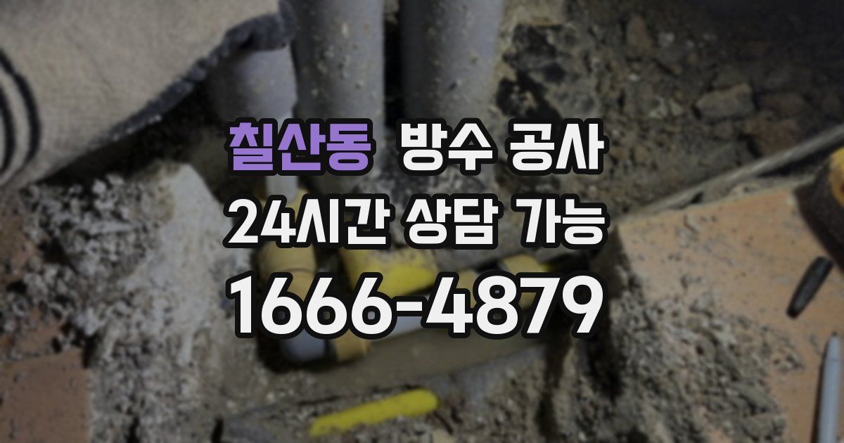 칠산동 누수탐지