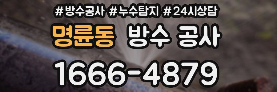 명륜동 방수 공사