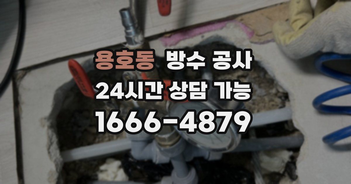 용호동 누수탐지