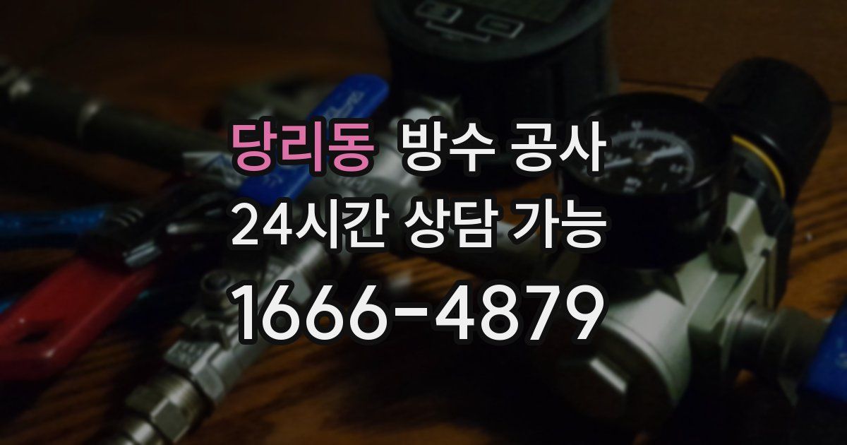 당리동 누수탐지