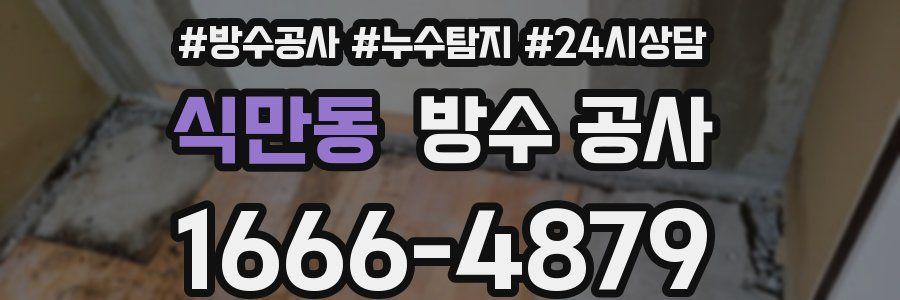 식만동 방수 공사