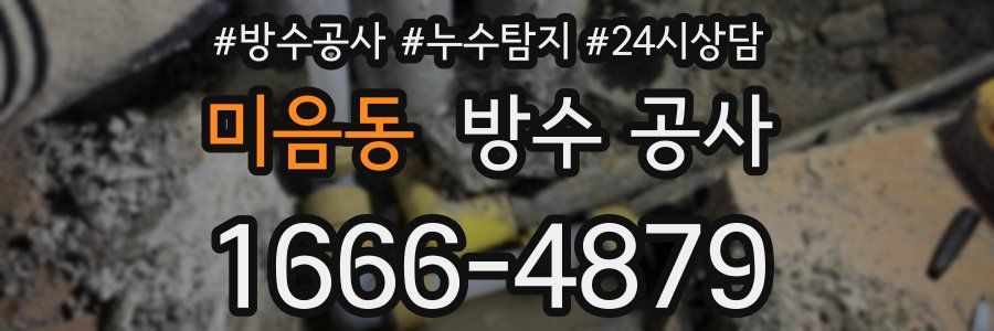 미음동 방수 공사