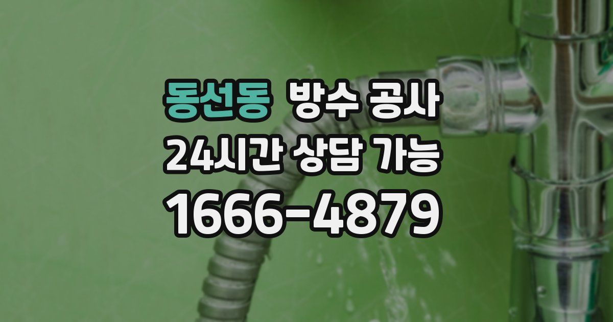 동선동 누수탐지