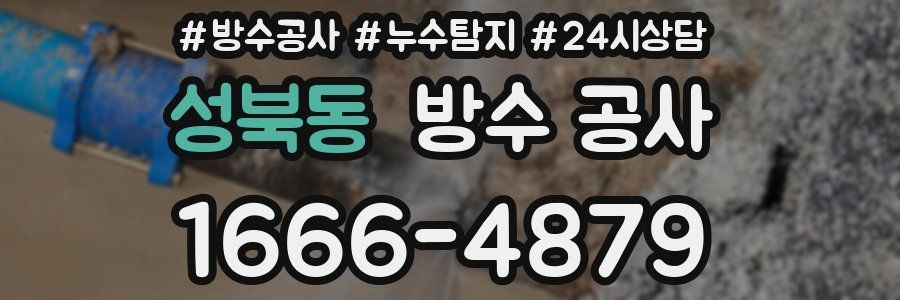 성북동 방수 공사