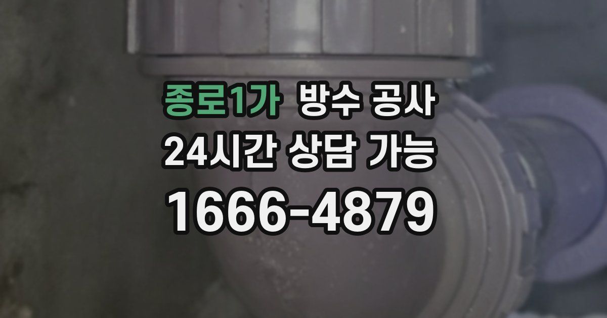 종로1가 누수탐지