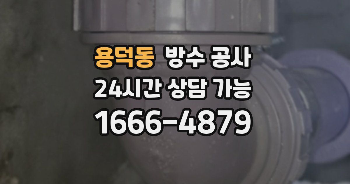 용덕동 누수탐지