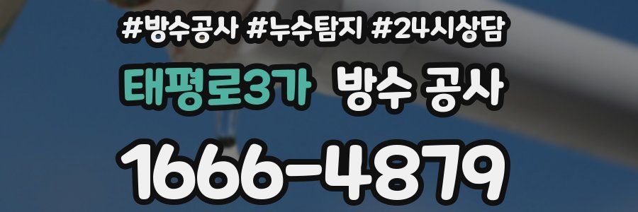 태평로3가 방수 공사