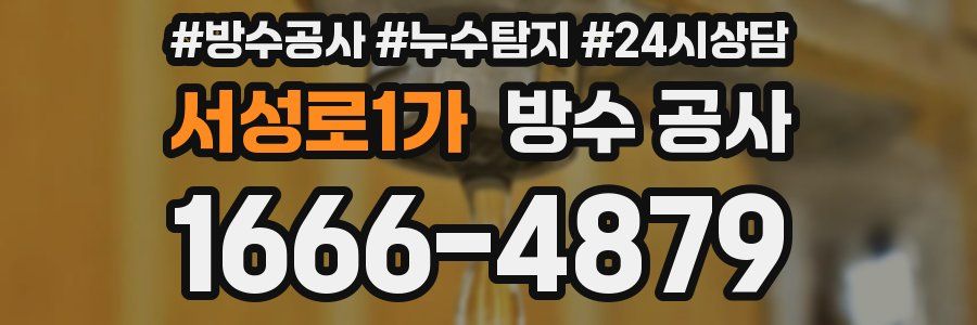 서성로1가 방수 공사